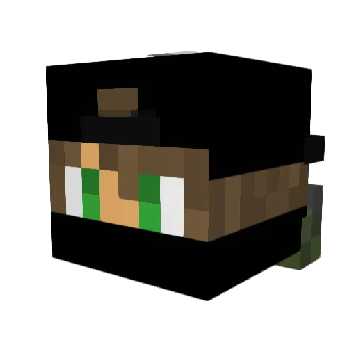 Tekuci_Beton Minecraft avatar head, 3D render