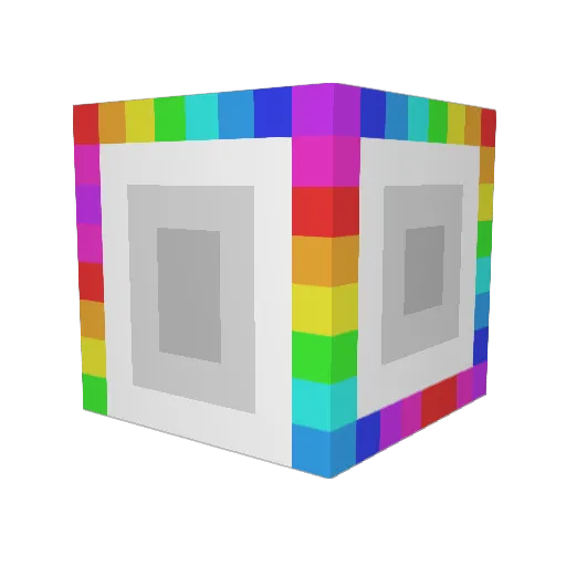 Tekwhat Minecraft avatar head, 3D render