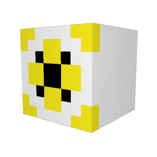 Telacez Minecraft avatar head, 3D render