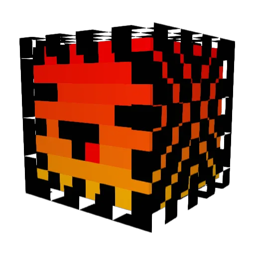 Telanos Minecraft avatar head, 3D render