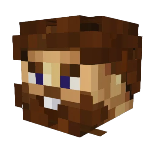 TeleFamily Minecraft avatar head, 3D render