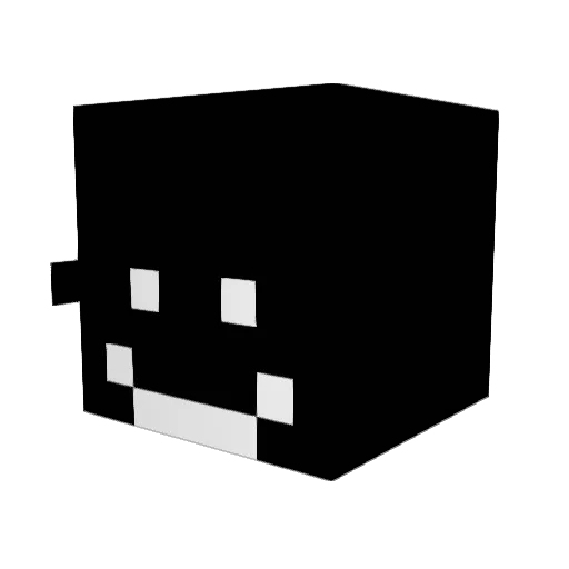 Teleauncher Minecraft avatar head, 3D render