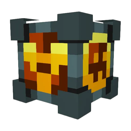 Telebreaker Minecraft avatar head, 3D render