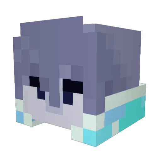 Teledisruptor Minecraft avatar head, 3D render