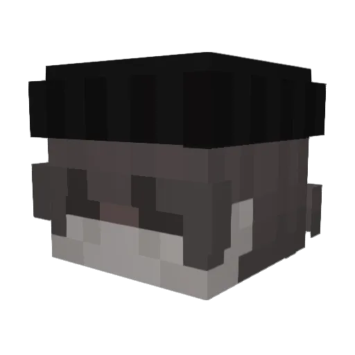 TelefonGutt Minecraft avatar head, 3D render