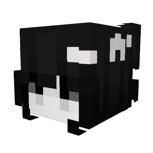 Telegrama Minecraft avatar head, 3D render