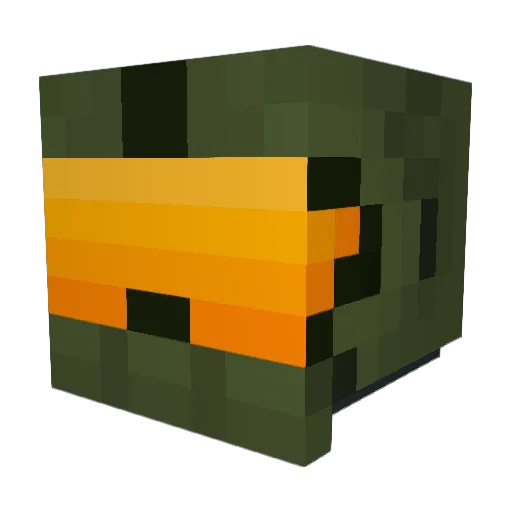 TelehoX Minecraft avatar head, 3D render