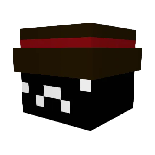 Telephone365 Minecraft avatar head, 3D render