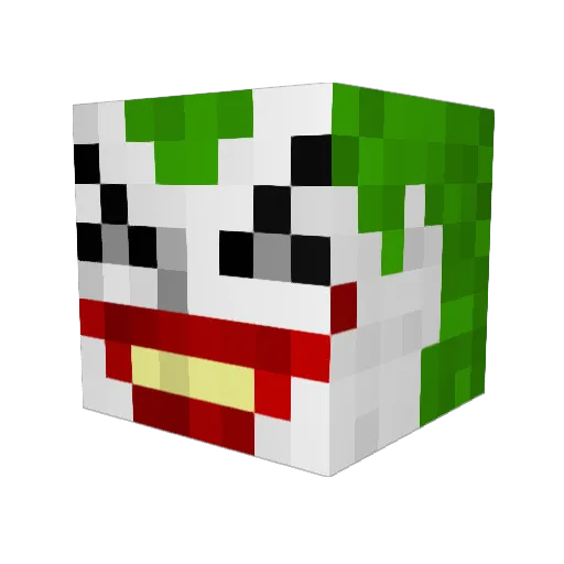 Teleptep Minecraft avatar head, 3D render