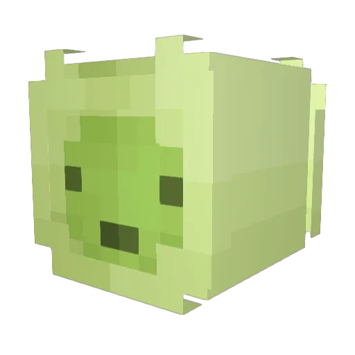 Telertop Minecraft avatar head, 3D render
