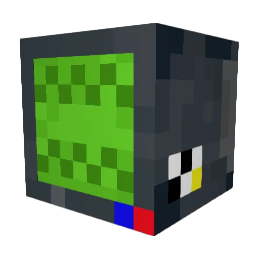 TelevisionTV Minecraft avatar head, 3D render