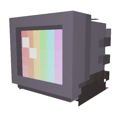 Televist Minecraft avatar head, 3D render