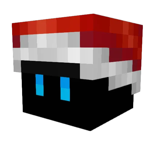Telium Minecraft avatar head, 3D render