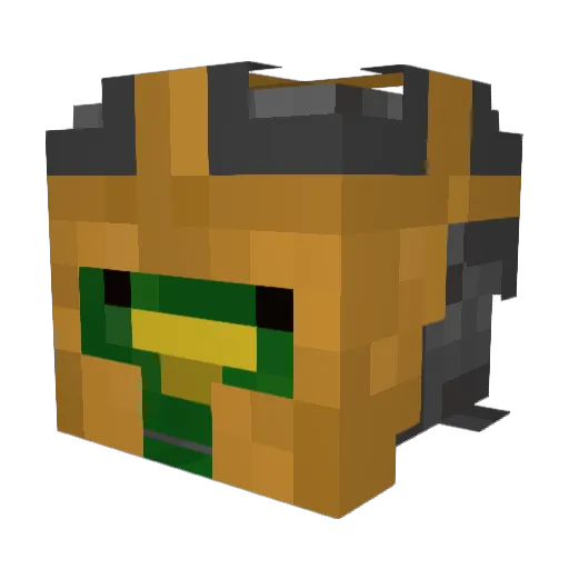 Telkkin Minecraft avatar head, 3D render