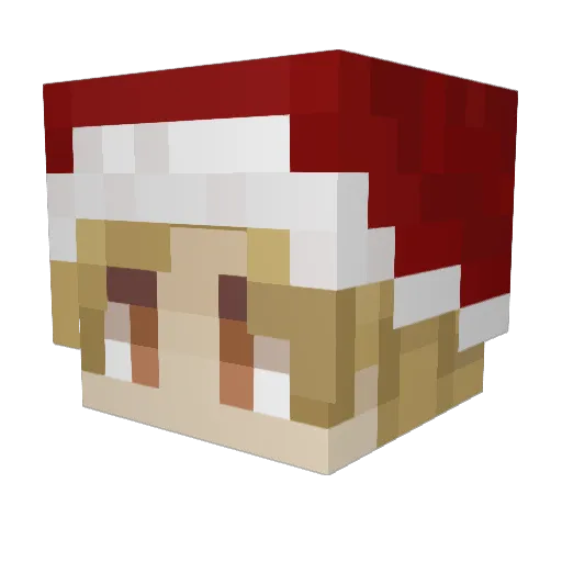 TellMeAkaza Minecraft avatar head, 3D render