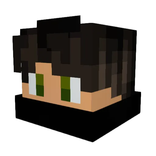 Telli Minecraft avatar head, 3D render