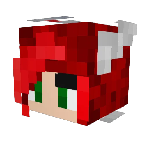 Telliam Minecraft avatar head, 3D render