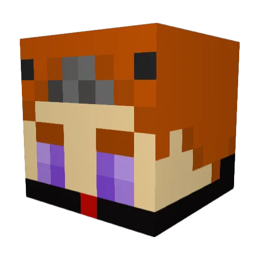 TelloJQ Minecraft avatar head, 3D render