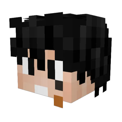 Tellory Minecraft avatar head, 3D render