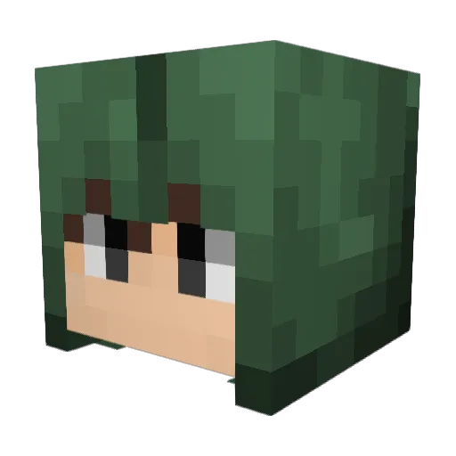 TellurianCloud0 Minecraft avatar head, 3D render