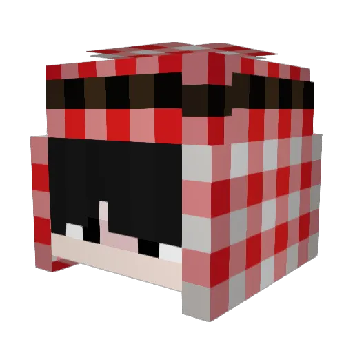 Telly____ Minecraft avatar head, 3D render