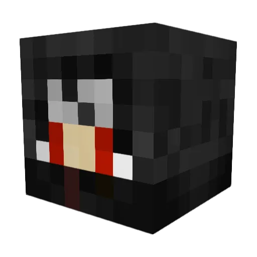 TellzMc Minecraft avatar head, 3D render
