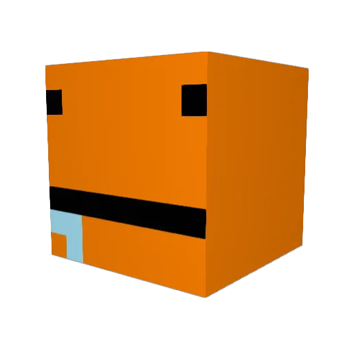 Telmas Minecraft avatar head, 3D render