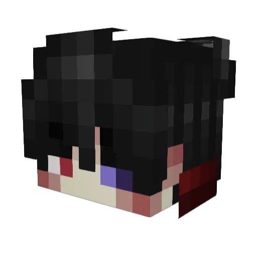 TelmoDoPlay Minecraft avatar head, 3D render