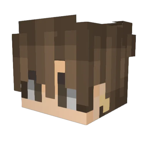 Telos3662 Minecraft avatar head, 3D render