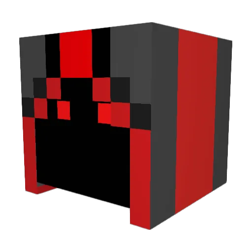 Tels00 Minecraft avatar head, 3D render
