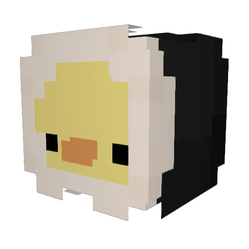 TeluS1337 Minecraft avatar head, 3D render