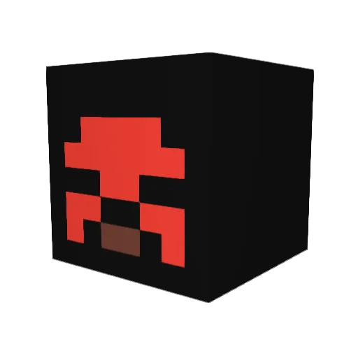 TemaKam Minecraft avatar head, 3D render