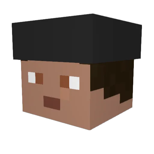 Tema_MC Minecraft avatar head, 3D render