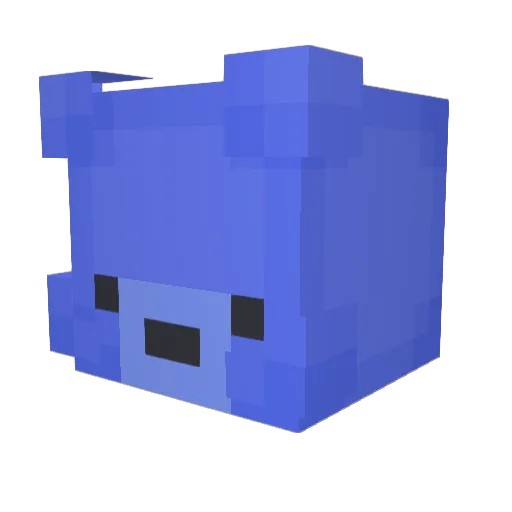 Temadabruh Minecraft avatar head, 3D render