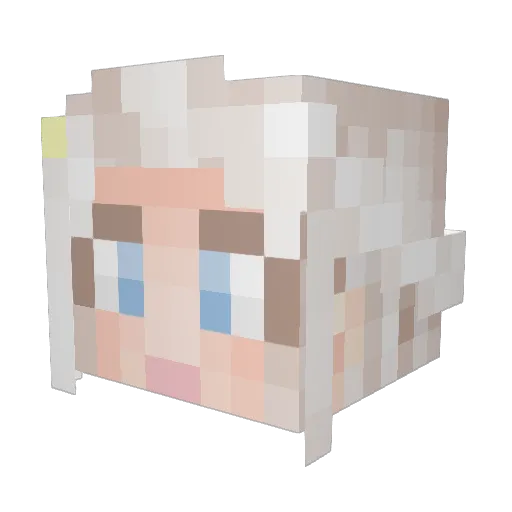 Temari379 Minecraft avatar head, 3D render