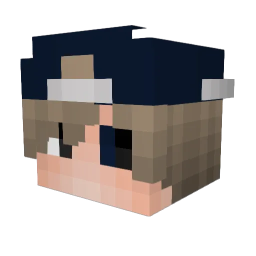 TembelKral Minecraft avatar head, 3D render