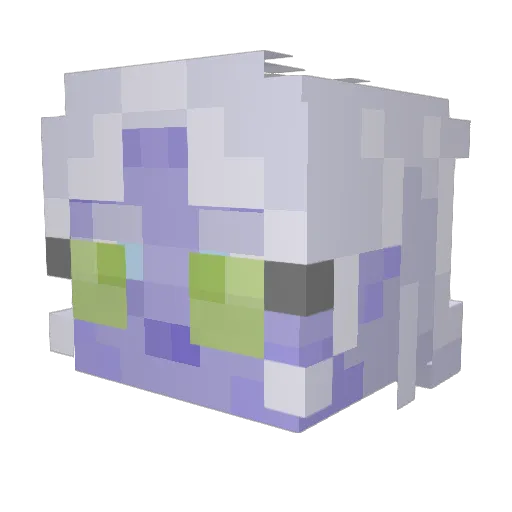 Temenarius Minecraft avatar head, 3D render