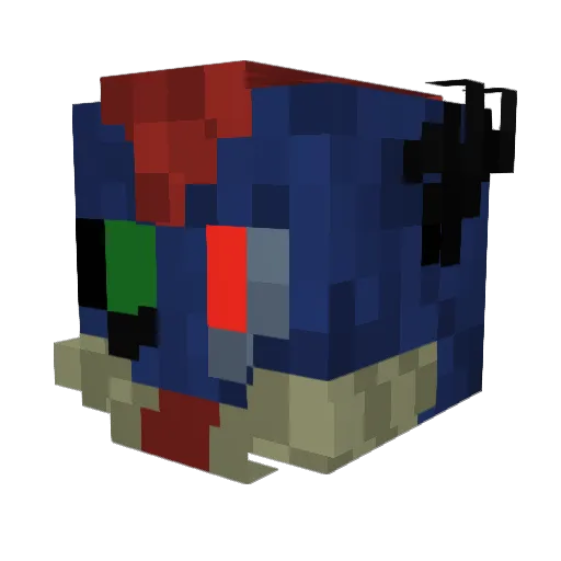 Temeraire32 Minecraft avatar head, 3D render