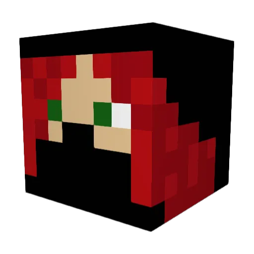 Temese1122 Minecraft avatar head, 3D render