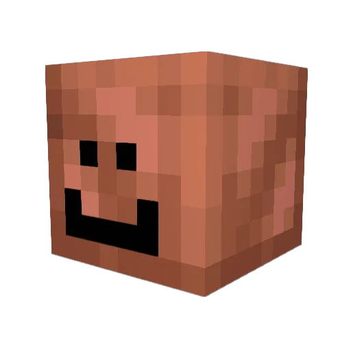 Temezion Minecraft avatar head, 3D render