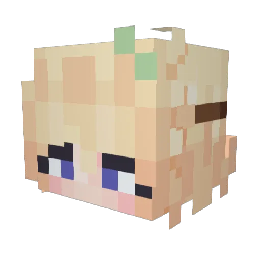 TemilyFaith03 Minecraft avatar head, 3D render