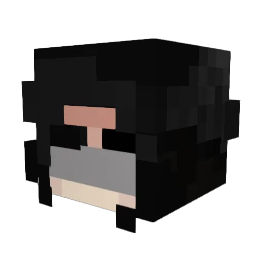 Temk Minecraft avatar head, 3D render