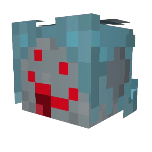 TemmieDaGreat Minecraft avatar head, 3D render