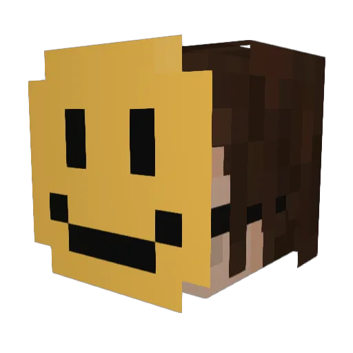 Temmiele21 Minecraft avatar head, 3D render
