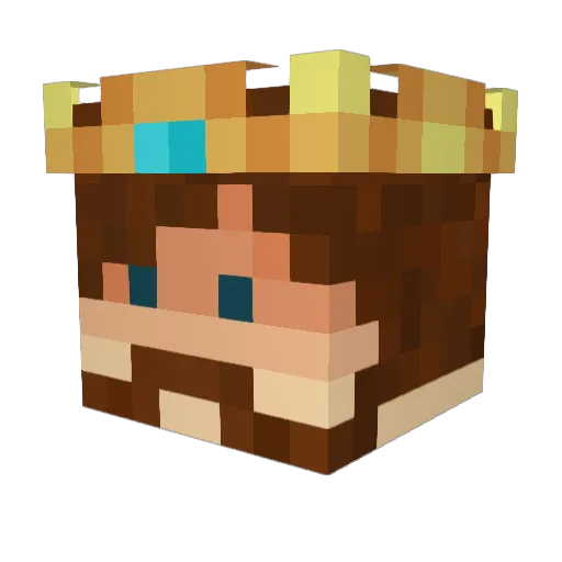 Temorej10 Minecraft avatar head, 3D render