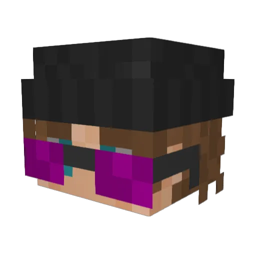Temp0rl Minecraft avatar head, 3D render
