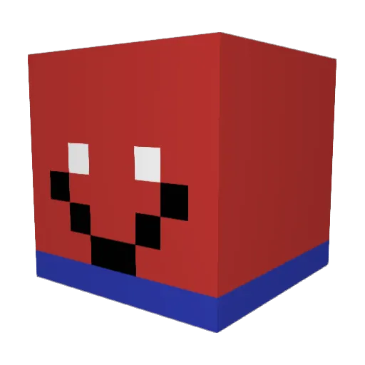 TempMars4183 Minecraft avatar head, 3D render