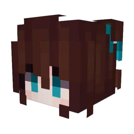 TempNineteen__19 Minecraft avatar head, 3D render