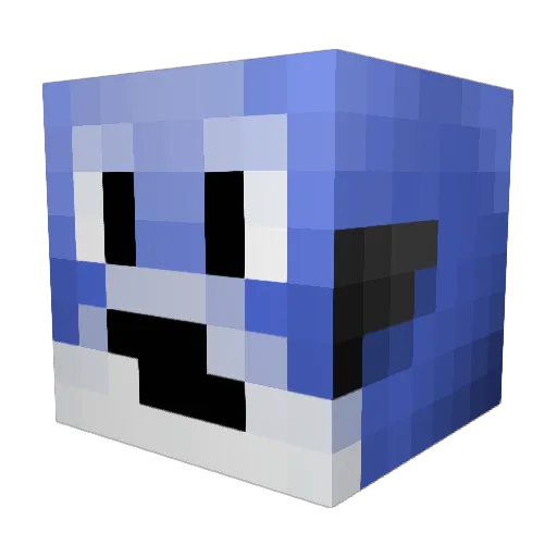 TemperTX Minecraft avatar head, 3D render