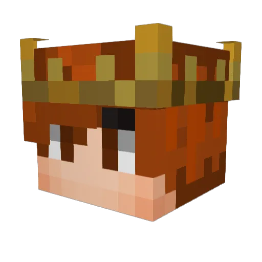 TemperateTimes Minecraft avatar head, 3D render